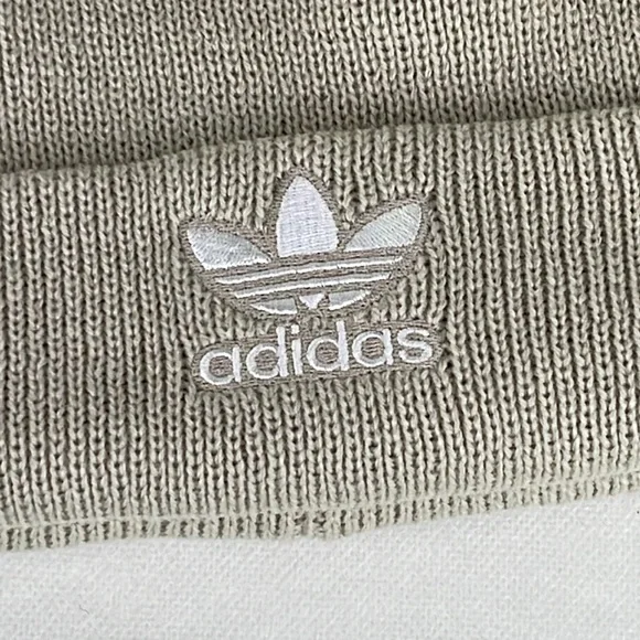 Adidas Tan Embroidered Logo Beanie - Picture 3 of 4